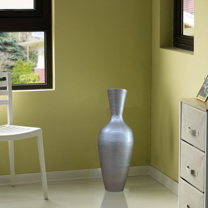 Dakota Fields Claxton Handmade Wood Floor Vase & Reviews Wayfair